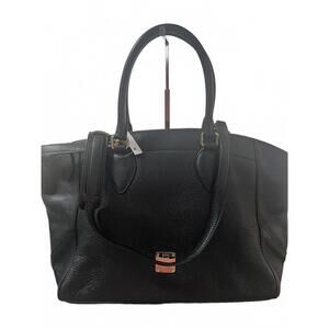 Stylish MCM 2 Way Black Leather Handbag